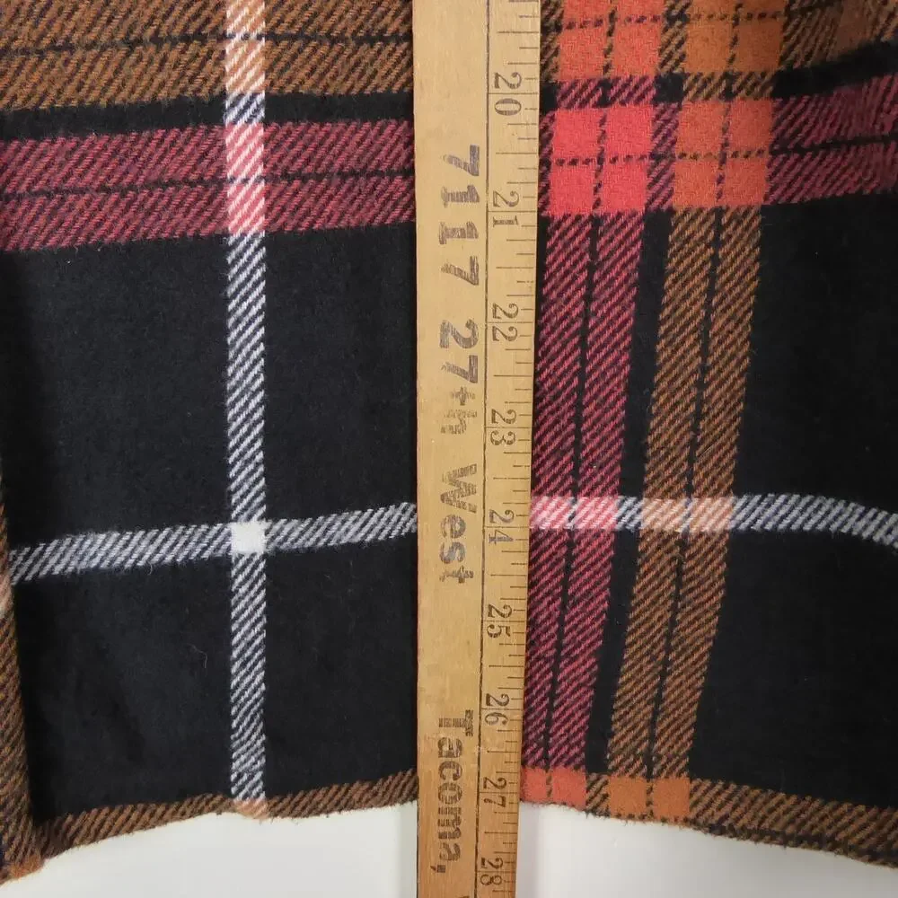 Topman‎ Shacket Mens SZ M Flannel Plaid Heavyweight Outdoors Gorpcore Casual